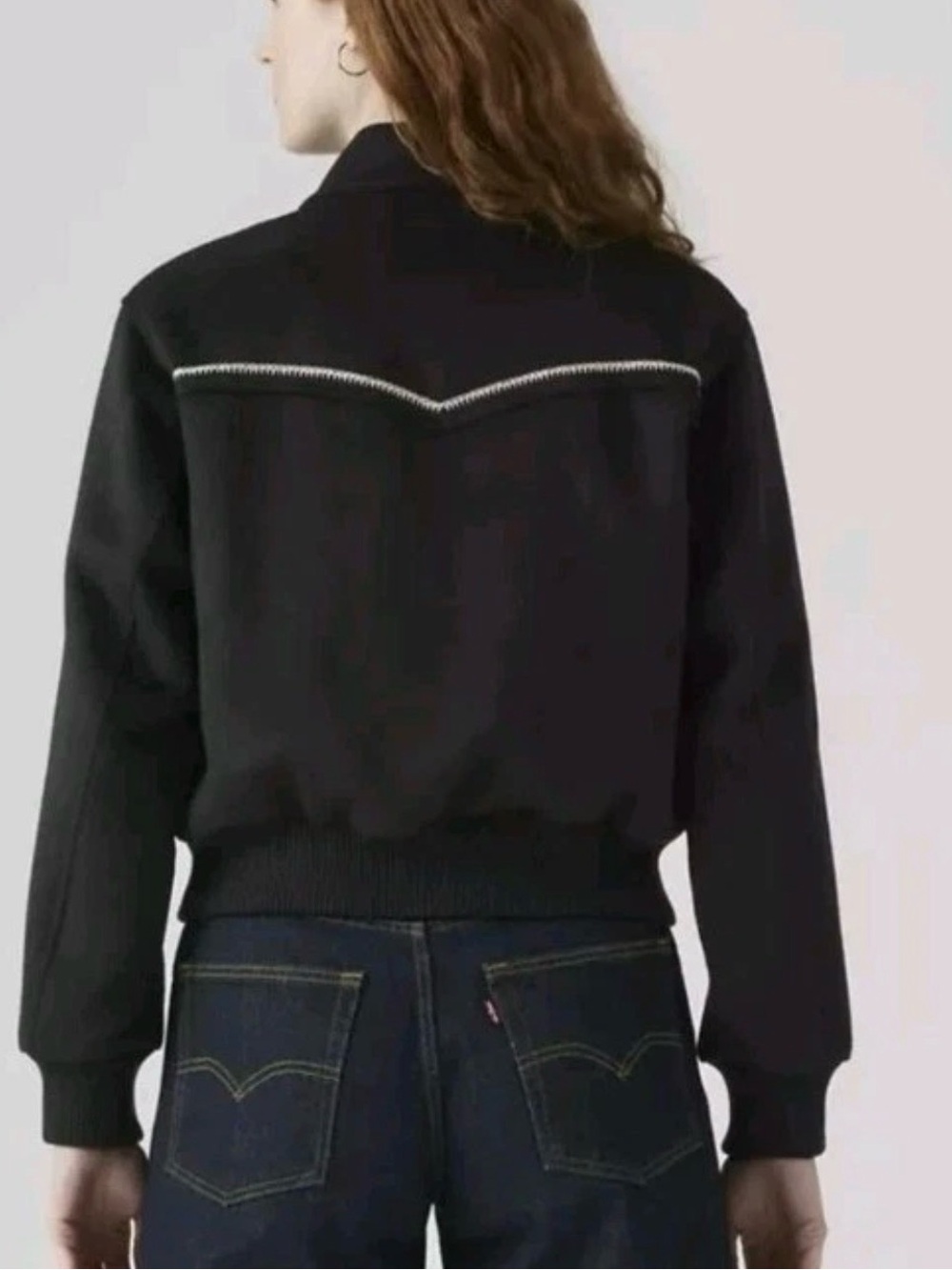 LEVI'S Rodeo Embroidered Wool Blend Varsity Jacket - Picture 4 of 13